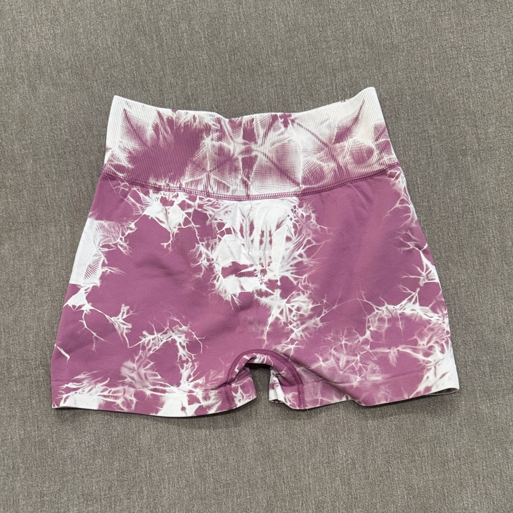 Tie-Dye Women's Shorts - Pink